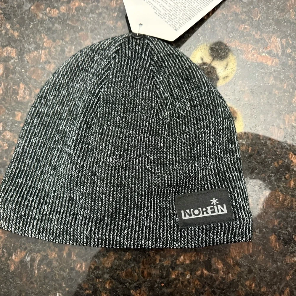 Norfin Black and Gray Knit Beanie